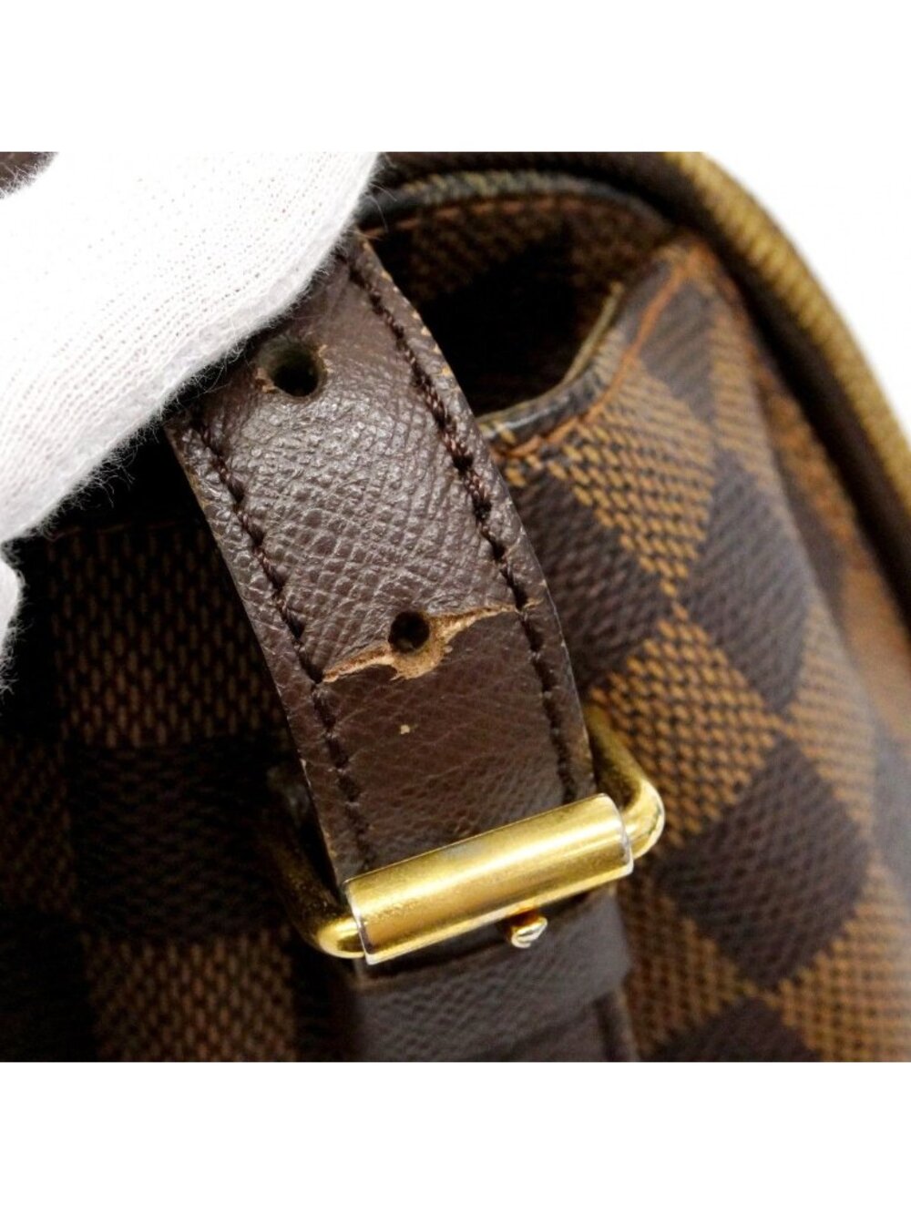 Louis Vuitton Shoulder Bag Damier Belem MM Ebene - Picture 6 of 10